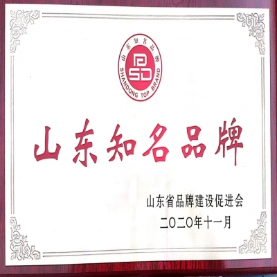 喜報(bào)！山東天工入選2020年度山東知名品牌